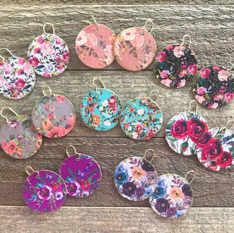 Florale Ohrringe Florale Ohrringe von TheSweetLemonProject