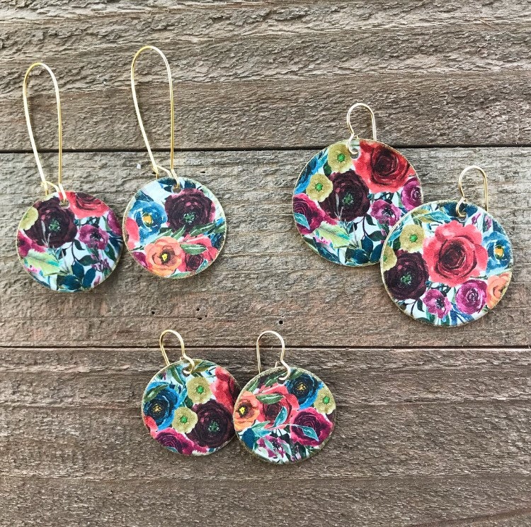 Mutige Florale Ohrringe Mutige Florale Ohrringe von TheSweetLemonProject