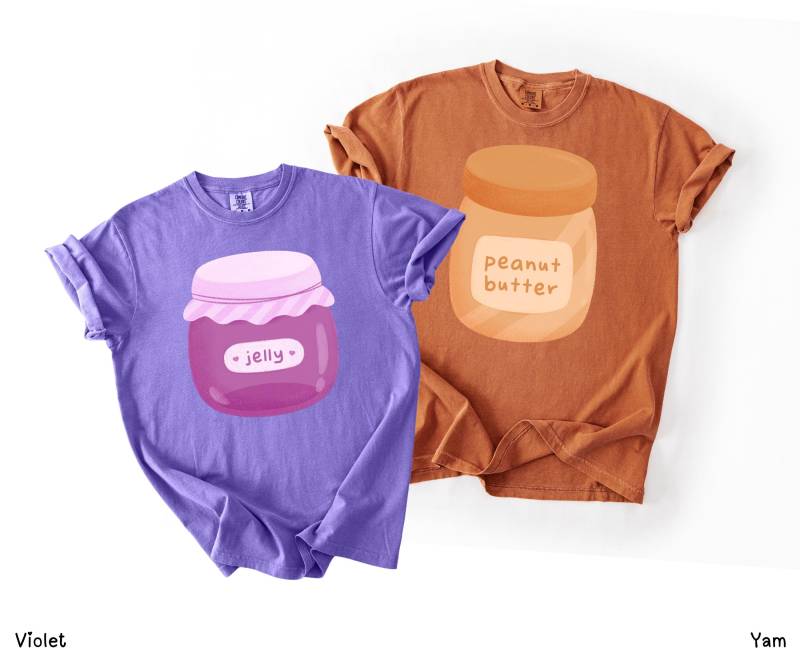 Erdnussbuttergelee Passende Hemden Lustige Komfortfarben Halloween-Kostüm Erdnussbuttergelee Passende Hemden Lustige Komfortfarben Halloween-Kostüm von TheTeeStudio