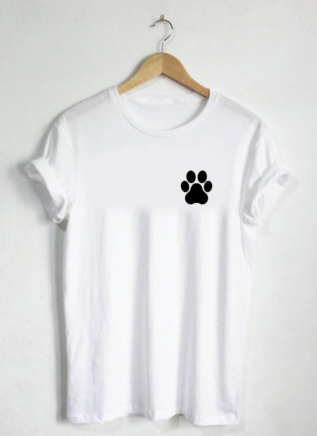 Pfotenabdruck T-Shirt Unisex Hunde Katzen T-Shirt Pfotenabdruck T-Shirt Unisex Hunde Katzen T-Shirt von TheTeeStudio