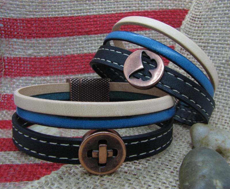 Leder Manschette Armbänder | Paare Schmuck Leder Manschette Armbänder | Paare Schmuck von TheTerraCraft