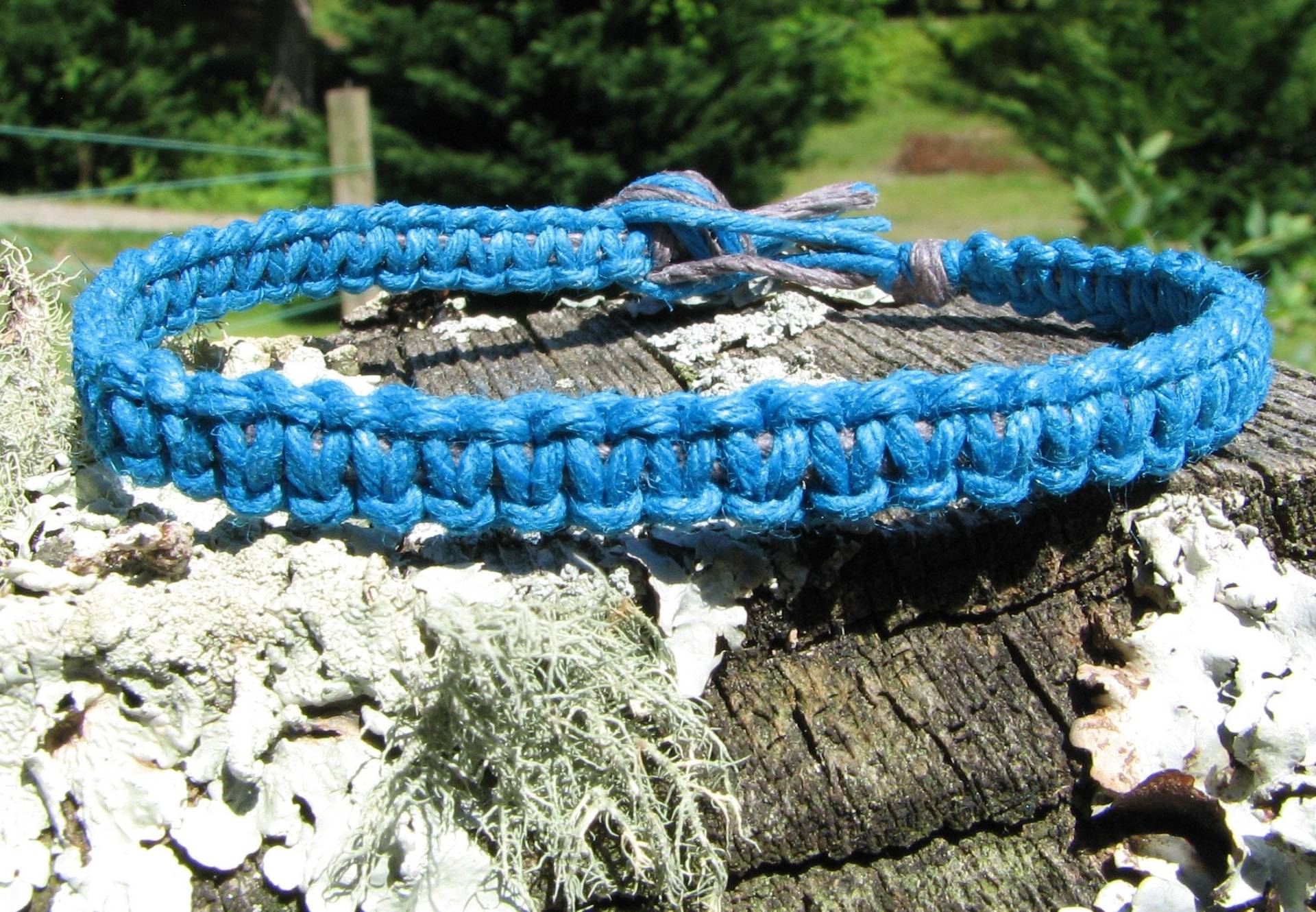 Makramee Hanf Armband Boho Surfer Style, Wunschfarbe von TheTerraCraft