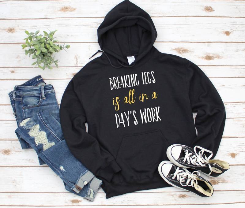 Die Beine Zu Brechen Ist Alles An Einem Tag Lustiger Schauspieler Schauspielerin Schauspieltheater-Bühne von TheTheatreLife