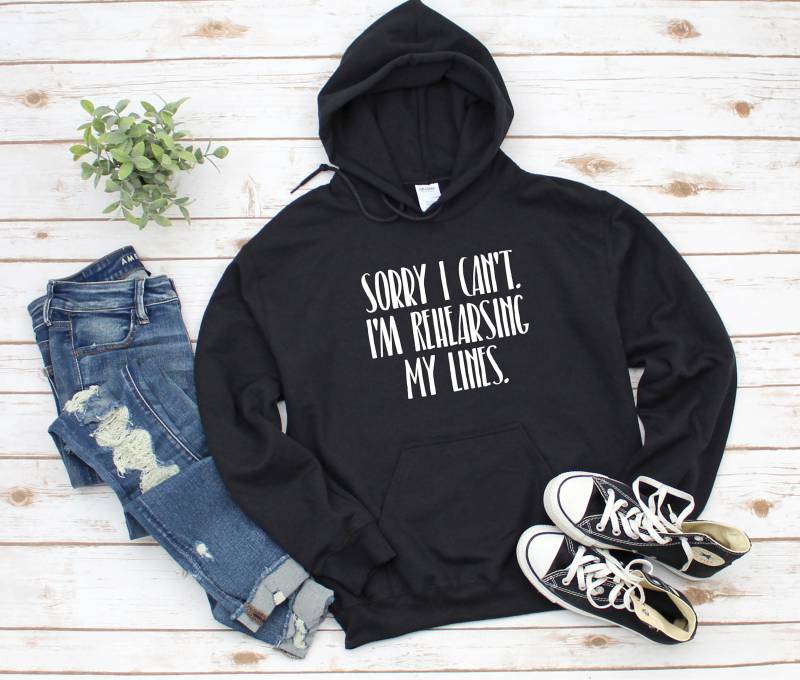 Tut Mir Leid, Ich Kann Nicht. Ich Probe Meinen Text. Lustiges Schauspieler-Schauspielerin-T-Shirt Für Theater-Liebhaber von TheTheatreLife