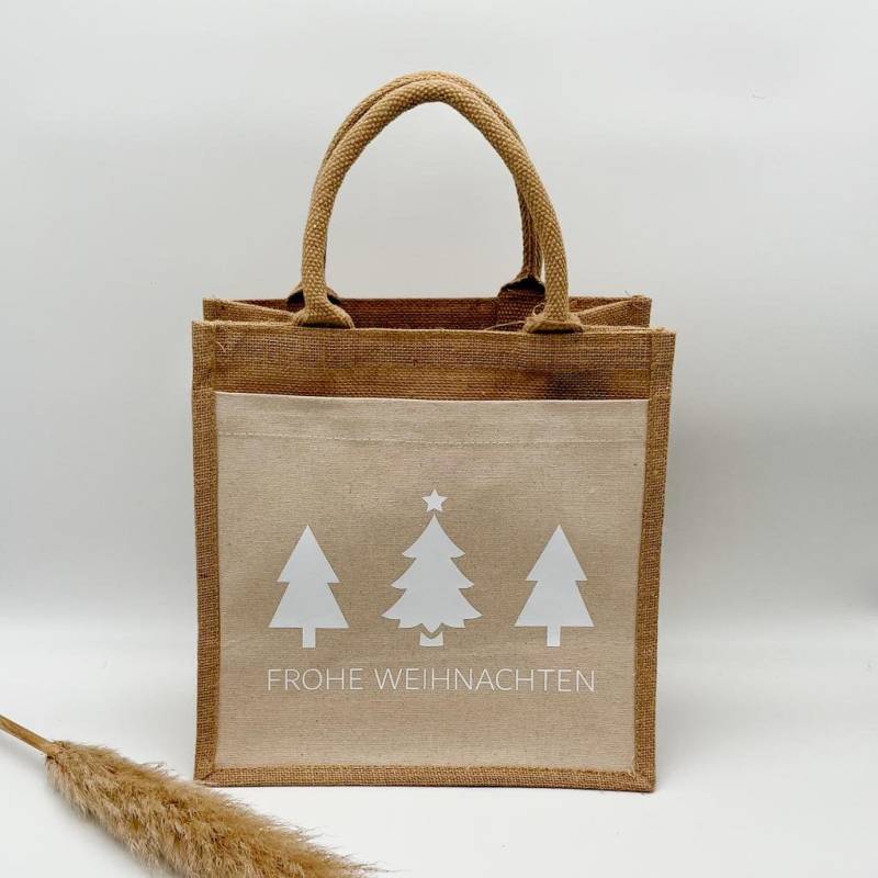Jutetasche Weihnachten - Frohe | Geschenk Weihnachtsgeschenk Beste Freundin Juteshopper |Jute Tasche von TheThreeOnlineshop