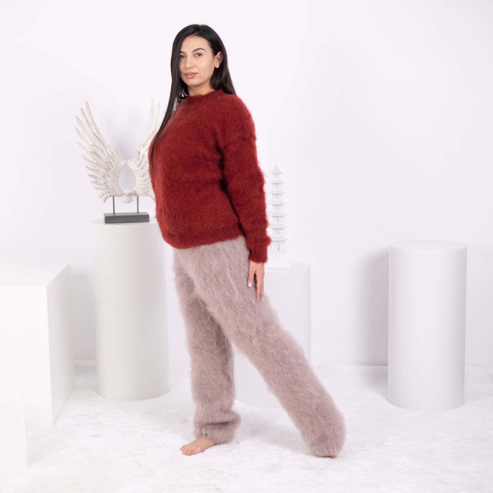 Beige Mohair Hose Handgestrickt T1594 Beige Mohair Hose Handgestrickt T1594 von TheTiffyMohair