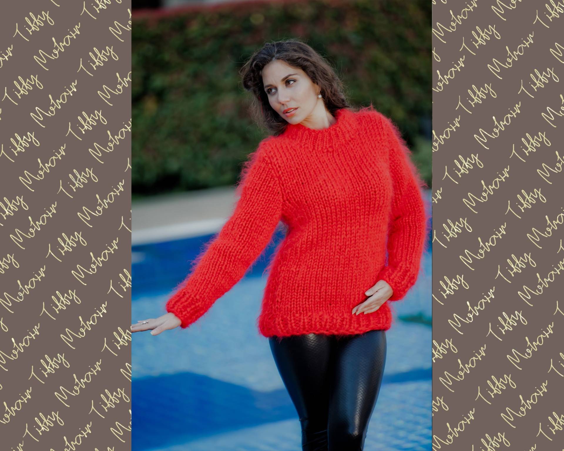 Roter Mohair Pullover - Handgestrickter Dicker Übergroßer Rundhalspullover T20 Roter Mohair Pullover - Handgestrickter Dicker Übergroßer Rundhalspullover T20 von TheTiffyMohair