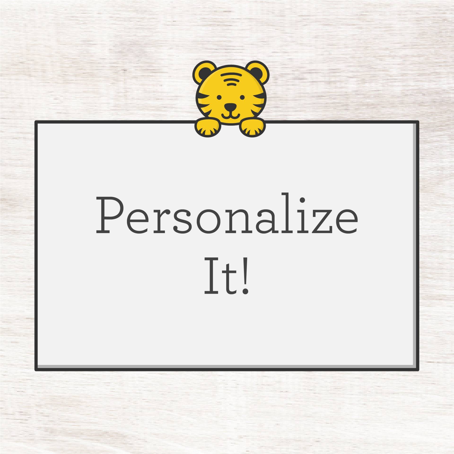 Personalisierungs Add-On Für Shirts, Aufkleber Und Taschen Personalisierungs Add-On Für Shirts, Aufkleber Und Taschen von TheTigersTrunk