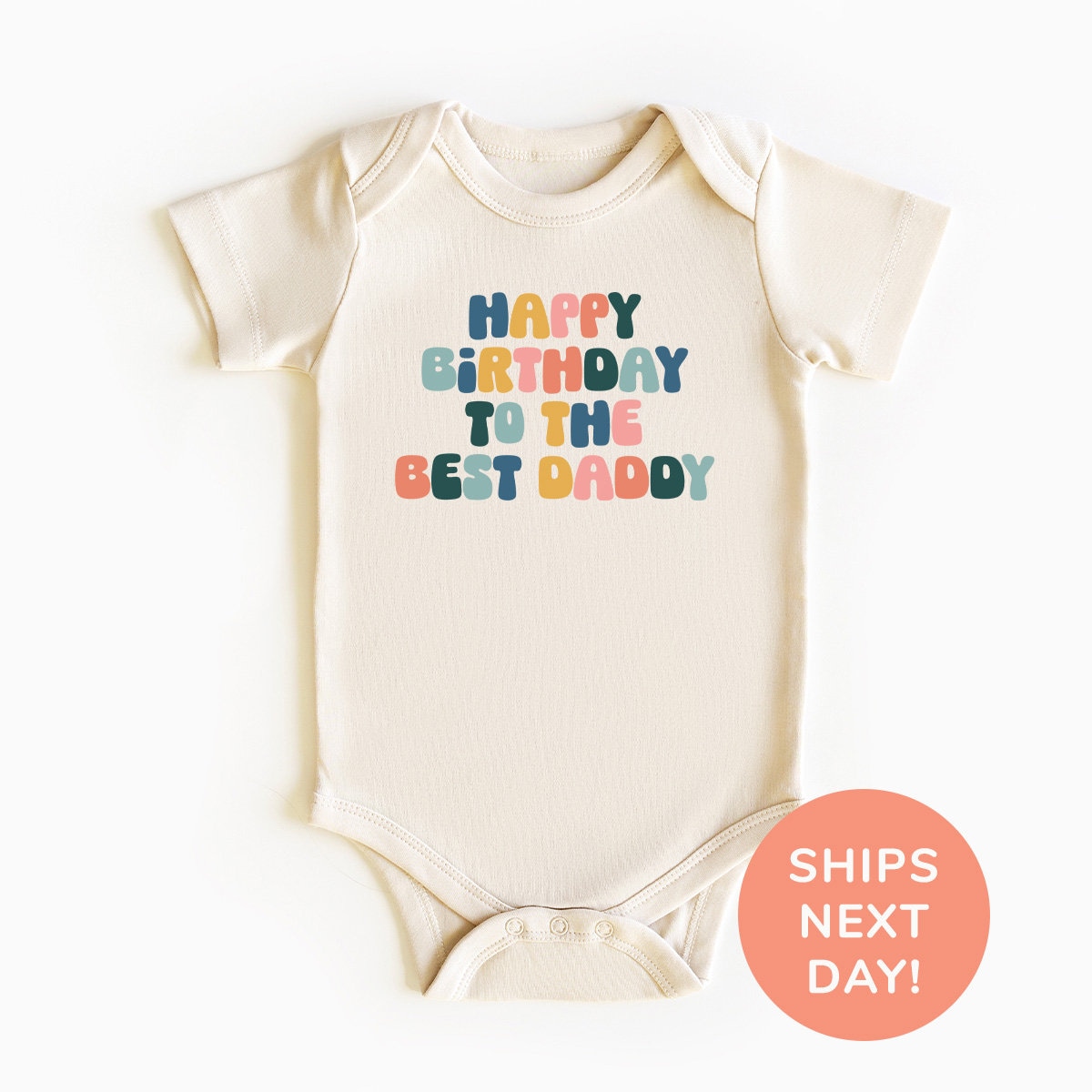 Alles Gute Zum Geburtstag Für Den Besten Papa Shirt Und Babybody®, Retro Kleinkind & Jugend Shirt, Baby Body Papas Geburtstag, Geburtstagsparty von TheTinyThreadsCo