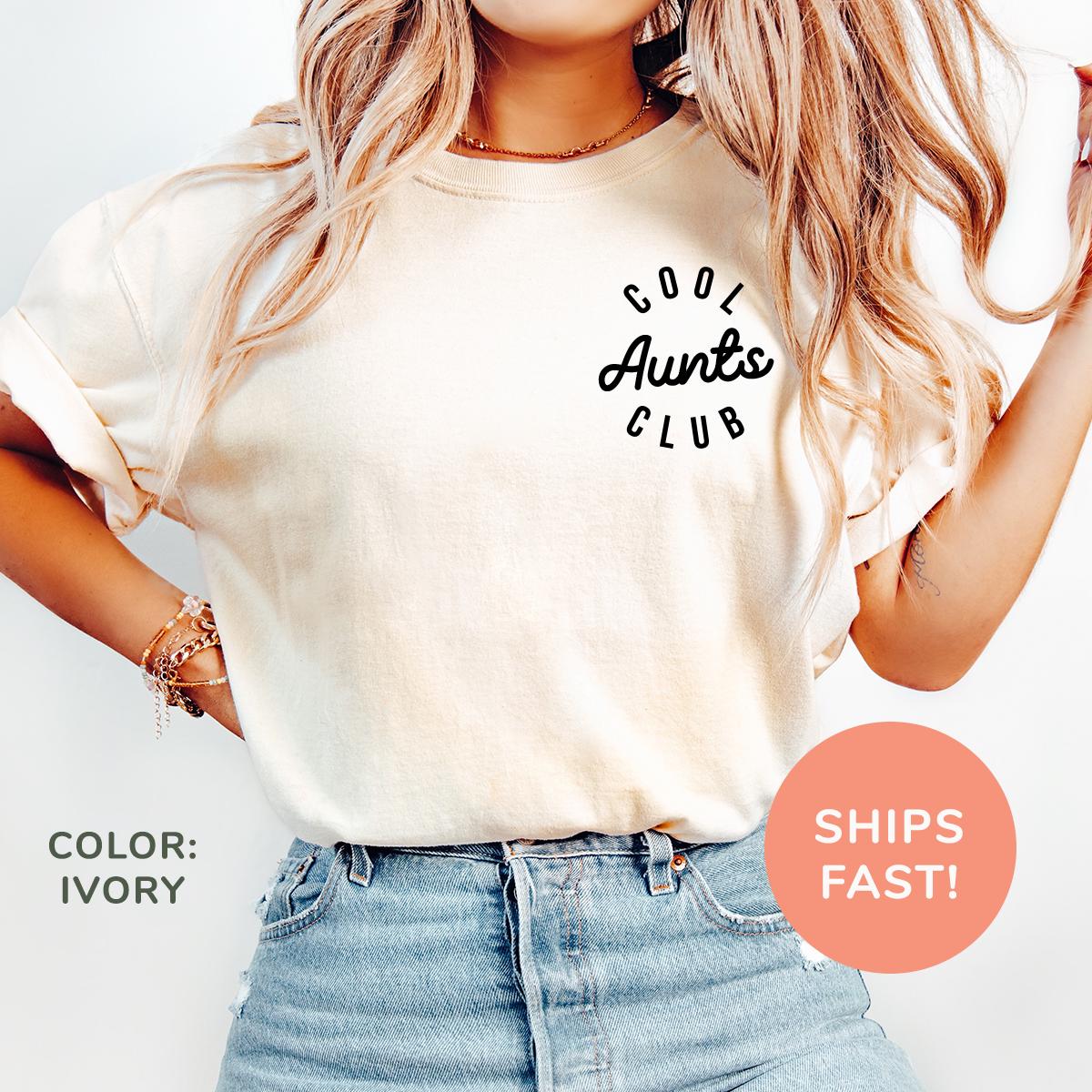 Comfort Colors® Cool Aunts Club Shirt Coole Tante Lieblingstante Geschenk Von Nichte Neue Für Coole Tanten von TheTinyThreadsCo