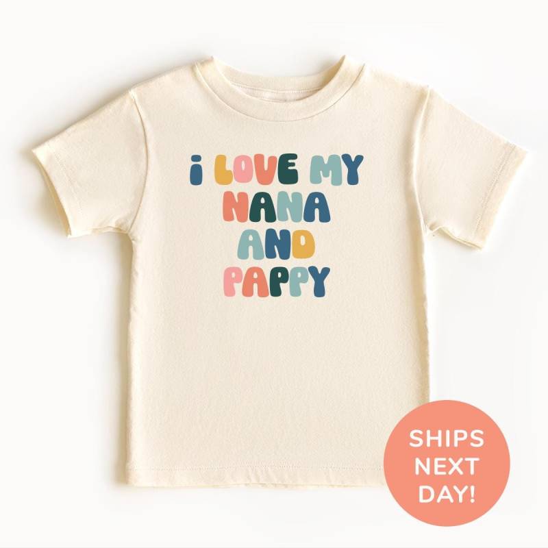 Ich Liebe Meine Nana Und Pappy Shirt Onesie® Vatertag Kleinkind & Jugend Opas Lieblings-Kinder-Shirt-Babyparty-Geschenk von TheTinyThreadsCo