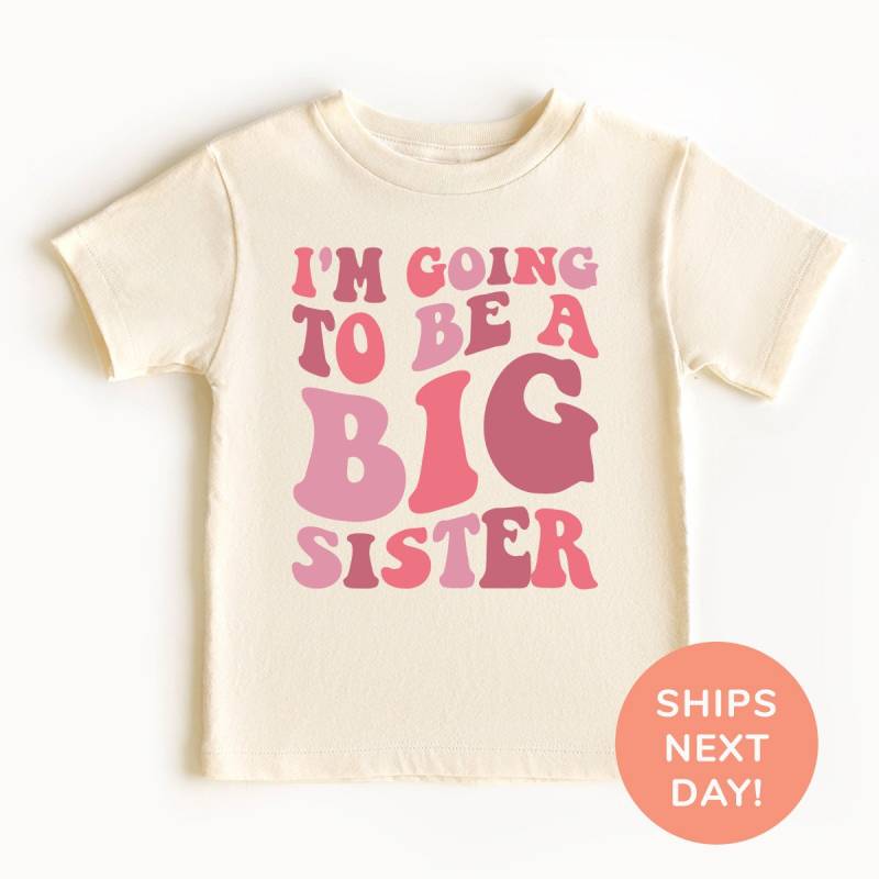 Ich Werde Eine Große Schwester Shirt Und Onesie® Big Sister Kleinkind Schwangerschaft Ankündigung Kinder Bodysuit Babypartygeschenk Sein von TheTinyThreadsCo