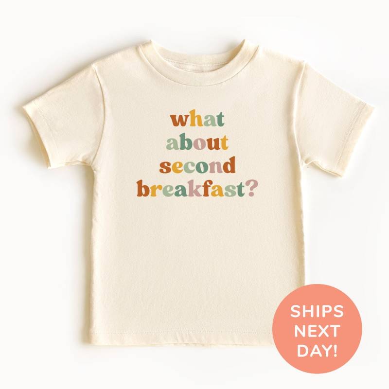 Was Ist Mit Dem Zweiten Frühstücks-Shirt Und Onesie® Lustiges Kleinkind - Jugend-Shirt Baby-Bodysuit-Shirt Für Kinder-Babypartygeschenk von TheTinyThreadsCo