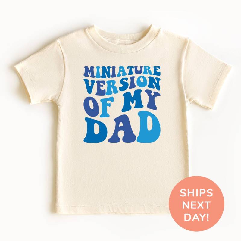 Miniature Version Of My Dad Shirt Und Onesie® Dad's Mini Kleinkind Daddys Buddy Kinder Gender Reveal Bodysuit-Baby-Dusche-Geschenk von TheTinyThreadsCo