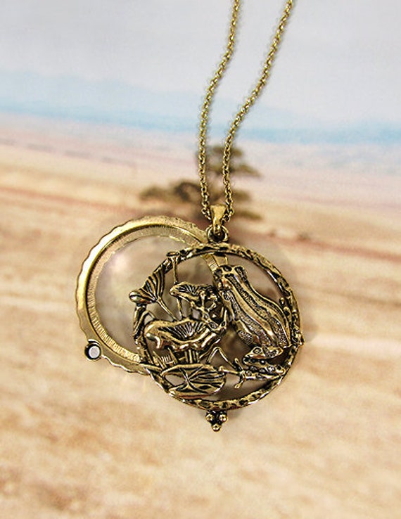 Flog 6 Mal Lupe Schiebemagnet Anhänger Halskette, 30 Zoll Plus 3 von TheTizana