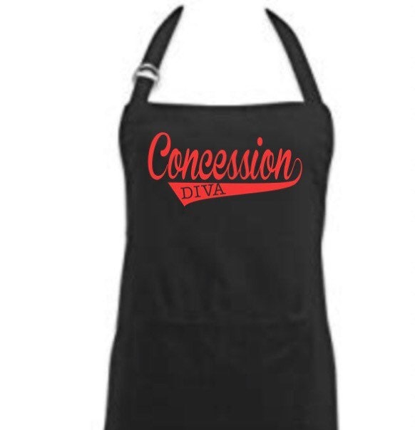 "Witzige Schürze "Concession Diva" "Witzige Schürze "Concession Diva" von TheTomatoVineDesign