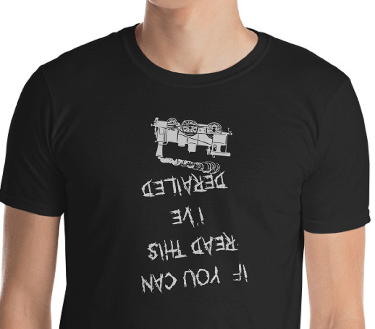 Wenn Sie Dies Lesen Können, Habe Ich Den Railed - T-Shirt Schwarz Oder Marine Für Zug Eisenbahn Dampfmaschine Lokomotive Modell Enthusiasten Tshirt Wenn Sie Dies Lesen Können, Habe Ich Den Railed - T-Shirt Schwarz Oder Marine Für Zug Eisenbahn Dampfmaschine Lokomotive Modell Enthusiasten Tshirt von TheTrainRoom