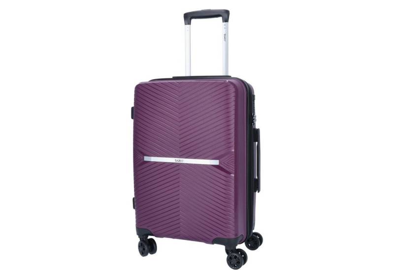 TheTrueC Koffer TheTrueC 4-Rad Trolley 55cm Venedig plum, 4 Rollen Rollen von TheTrueC