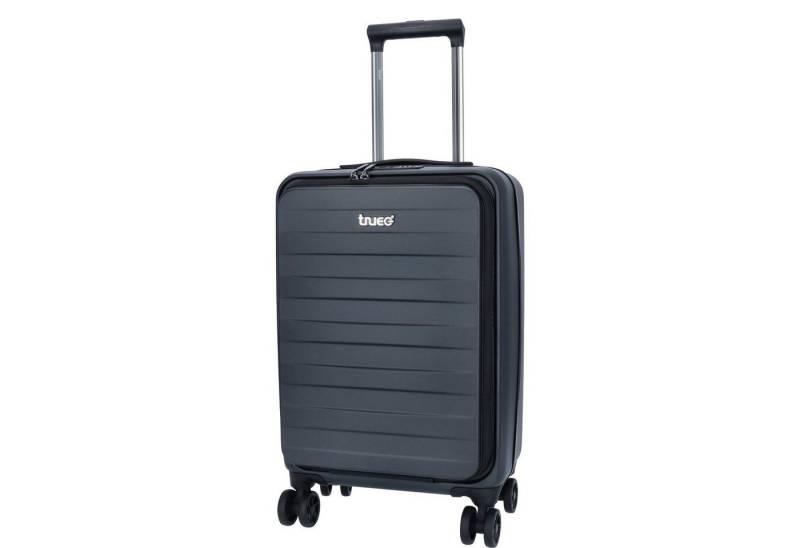 TheTrueC Koffer TheTrueC 4-Rad Trolley 56cm Toplader Seoul Black, 4 Rollen Rollen von TheTrueC
