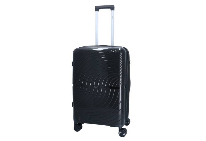 TheTrueC Koffer TheTrueC 4-Rad Trolley 66cm Paris Black, 4 Rollen von TheTrueC