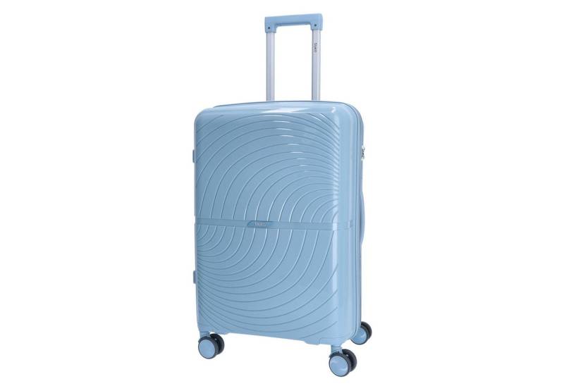 TheTrueC Koffer TheTrueC 4-Rad Trolley 66cm Paris Blue, 4 Rollen von TheTrueC