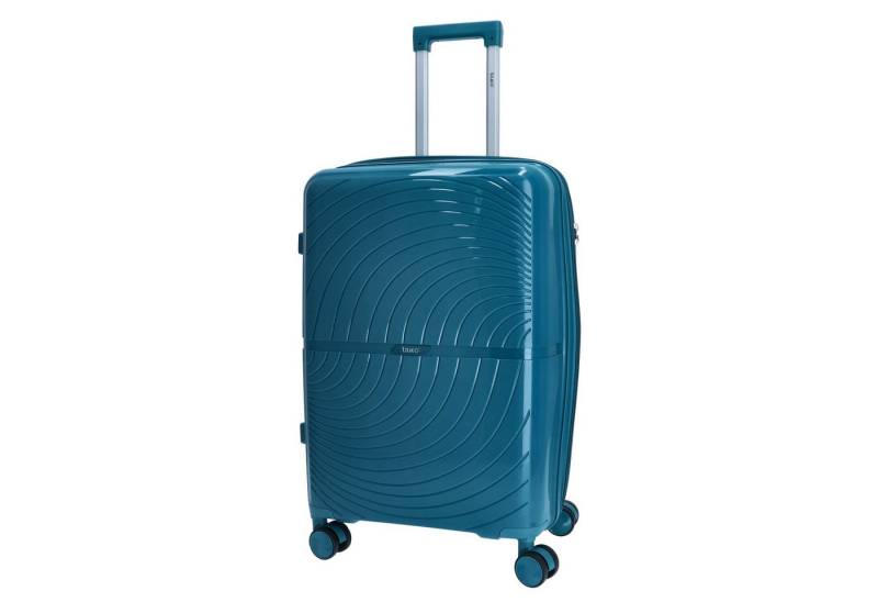 TheTrueC Koffer TheTrueC 4-Rad Trolley 66cm Paris petrol, 4 Rollen Rollen von TheTrueC