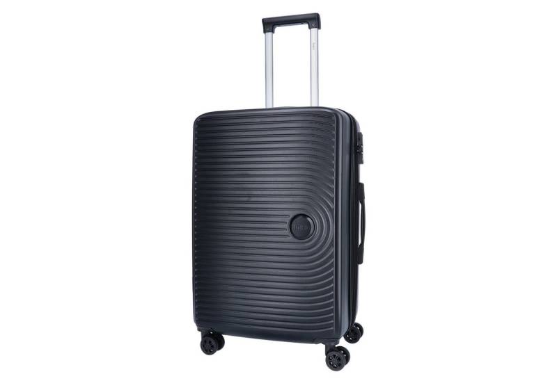 TheTrueC Koffer TheTrueC 4-Rad Trolley 67cm Exp. "Kingston" Kingston Black, 4 Rollen Rollen von TheTrueC