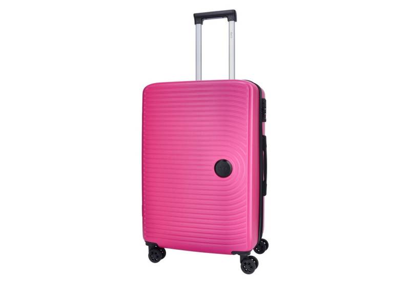 TheTrueC Koffer TheTrueC 4-Rad Trolley 67cm Exp. "Kingston" Kingston sangria red, 4 Rollen Rollen von TheTrueC