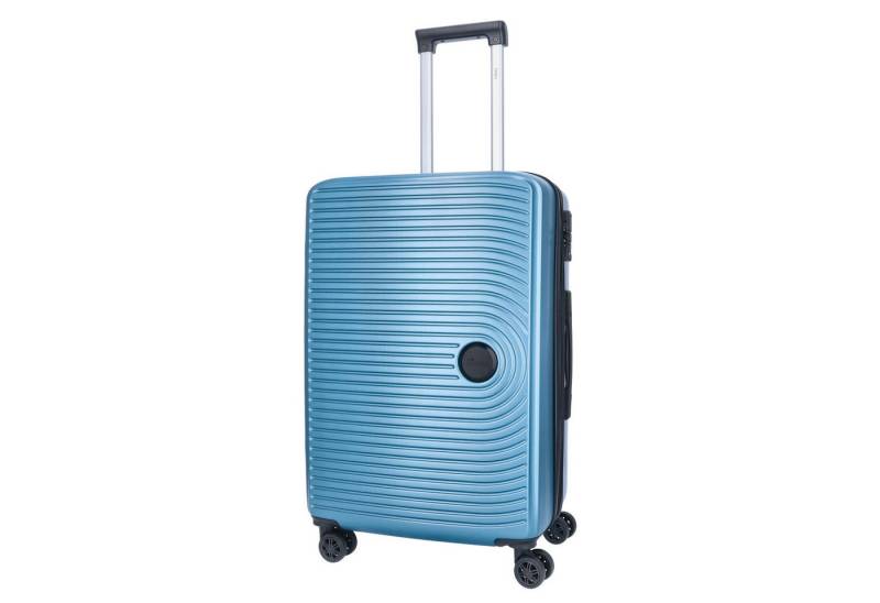 TheTrueC Koffer TheTrueC 4-Rad Trolley 67cm Exp. "Kingston" Kingston sky blue, 4 Rollen Rollen von TheTrueC