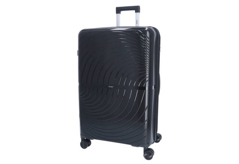 TheTrueC Koffer TheTrueC 4-Rad Trolley 75cm Paris Black, 4 Rollen von TheTrueC