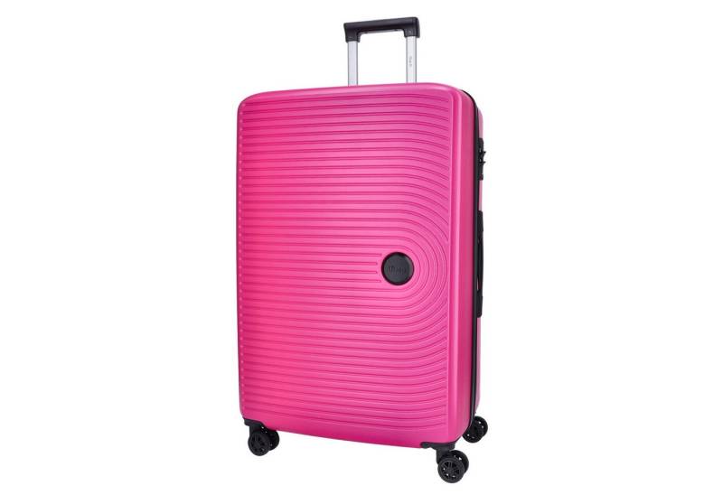 TheTrueC Koffer TheTrueC 4-Rad Trolley 76cm Exp. "Kingston" Kingston sangria red, 4 Rollen Rollen von TheTrueC