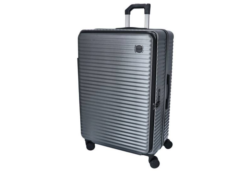 TheTrueC Koffer TheTrueC 4-Rad Trolley L - MONACO dark grey, 4 Rollen Rollen von TheTrueC