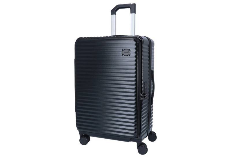 TheTrueC Koffer TheTrueC 4-Rad Trolley M - MONACO Black, 4 Rollen Rollen von TheTrueC