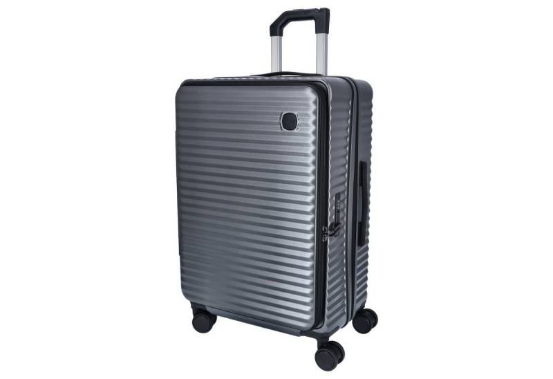 TheTrueC Koffer TheTrueC 4-Rad Trolley M - MONACO grey, 4 Rollen Rollen von TheTrueC