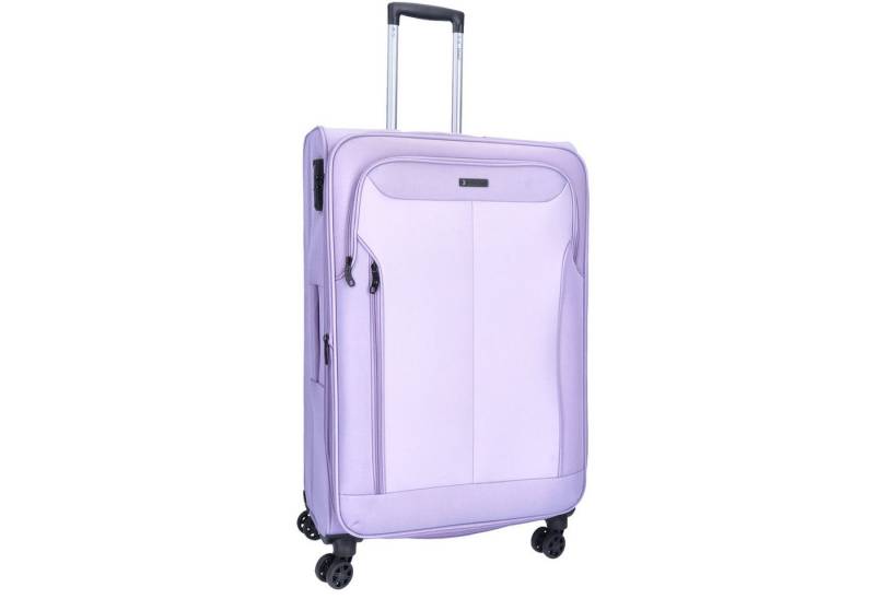 TheTrueC Koffer TheTrueC 4 Rollen Koffer Superleicht 77cm Kopenhagen Flieder, 4 Rollen Rollen von TheTrueC