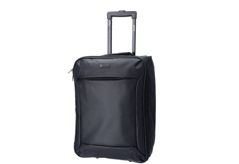 TheTrueC Koffer TheTrueC 4 Wheels Cabin Suitcase Stoff Two Faces 20" schwarz, 4 Rollen Rollen von TheTrueC