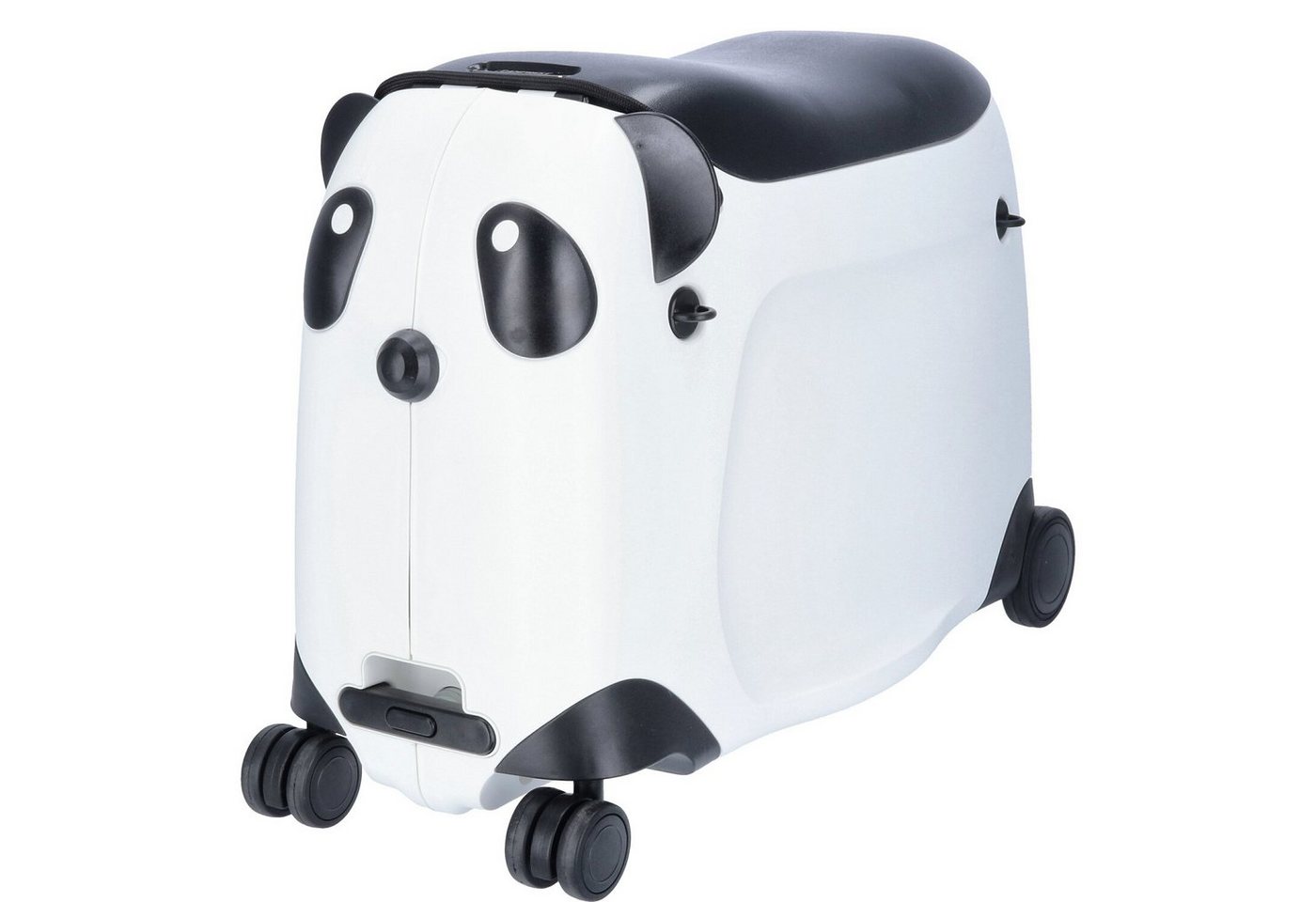 TheTrueC Koffer TheTrueC Kinder Trolley Panda Box weiß, 4 Rollen Rollen von TheTrueC