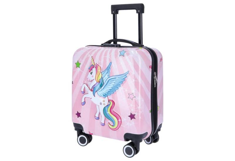 TheTrueC Koffer TheTrueC Kindertrolley 4 Rollen Einhorn Rosa von TheTrueC