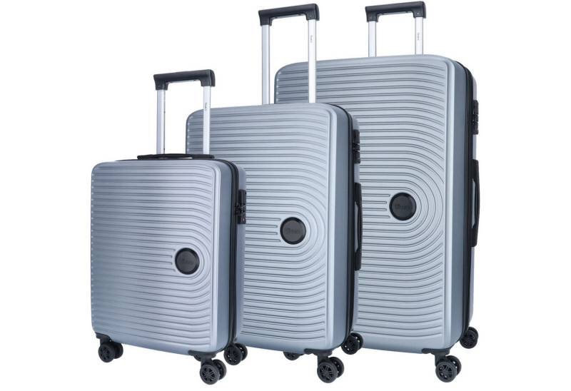 TheTrueC Koffer TheTrueC silber, 4 Rollen Rollen von TheTrueC