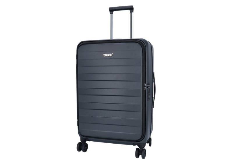TheTrueC Koffer TheTrueC 4-Rad Trolley 67cm Toplader Seoul Black, 4 Rollen Rollen von TheTrueC