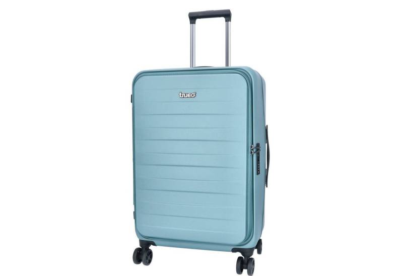 TheTrueC Koffer TheTrueC 4-Rad Trolley 67cm Toplader Seoul blau, 4 Rollen Rollen von TheTrueC