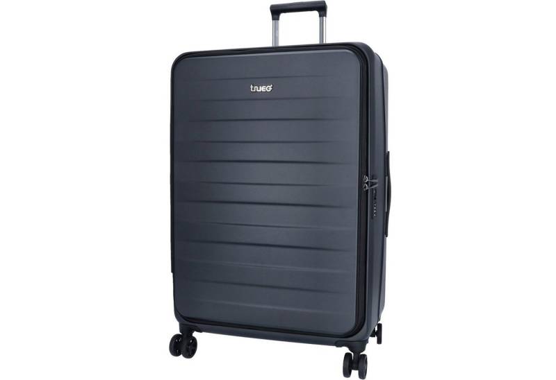 TheTrueC Koffer TheTrueC 4-Rad Trolley 77cm Toplader Seoul Black, 4 Rollen Rollen von TheTrueC