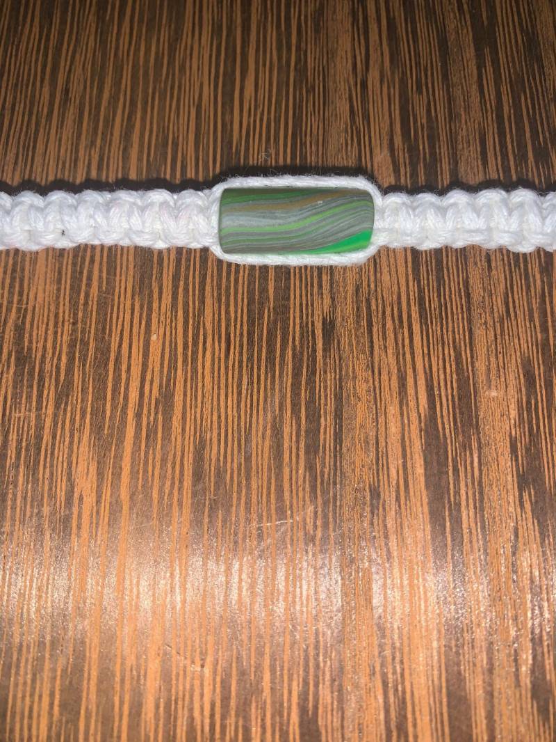 Handgemachte Hanf Kette Mit Handgefertigten Polymer Clay Perlen von TheTwistedSkipper