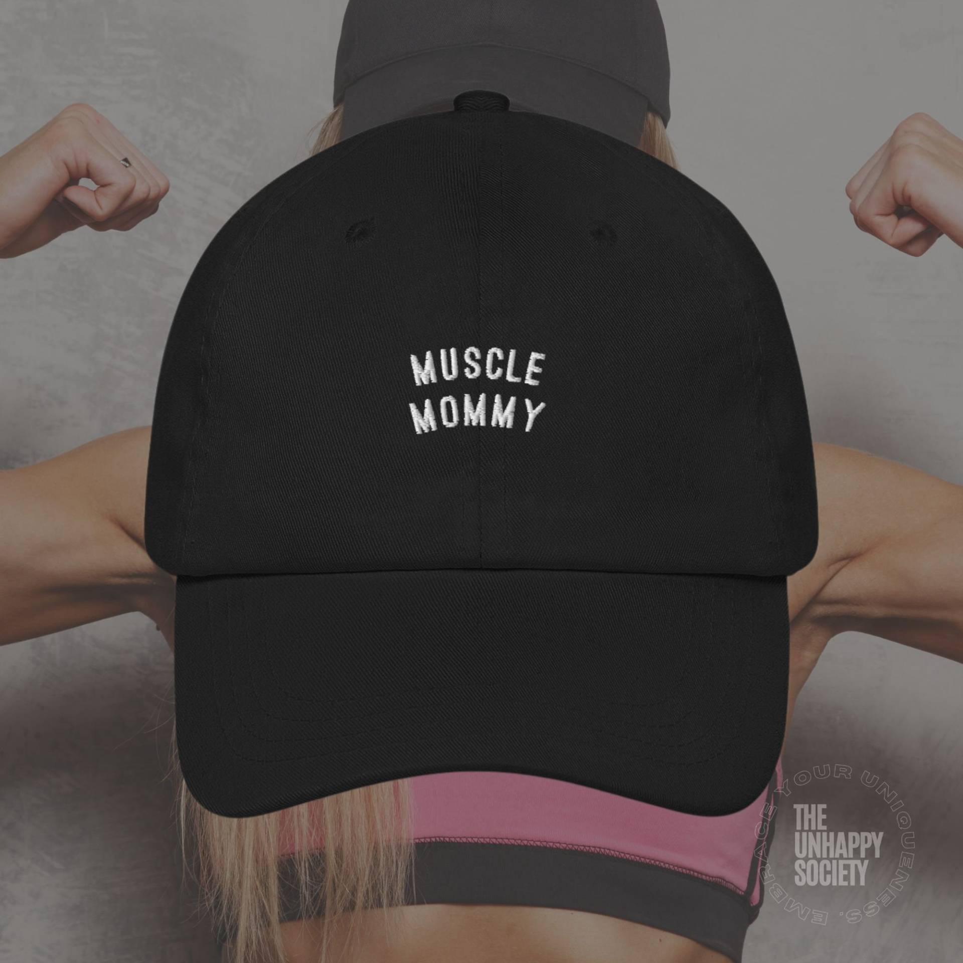 Muscle Mommy Embroidered Hat, Gym Hat Workout Motivational Running Pilates Crossfit Gifts Apparel For Her von TheUnhappySociety