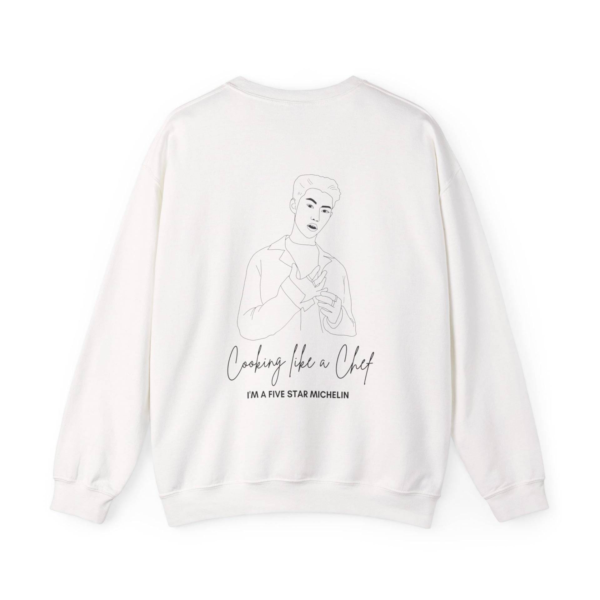 stray Kids Inspired Sweatshirt | God's Menu Cooking Like A Chef Bright Colours Backprint von TheUntamedMind