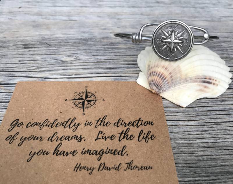 Kompass Rose Armband, Maritimer Schmuck, Fahrradspeichenarmband, Inspirierender Schmuck Kompass Rose Armband, Maritimer Schmuck, Fahrradspeichenarmband, Inspirierender Schmuck von TheUpCycledSpokesMan