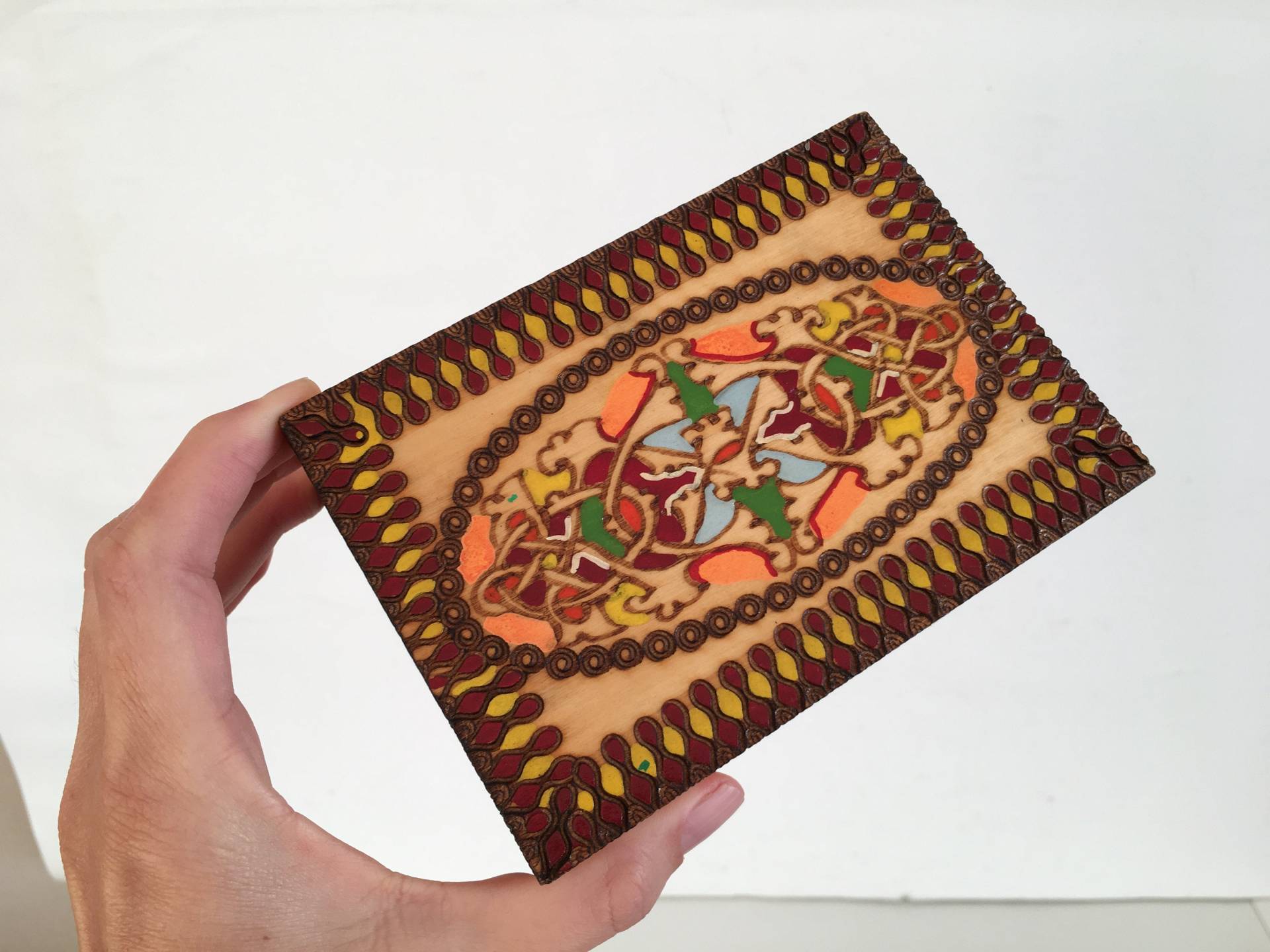 Kleine Box Für Die Pyrographie - Vintage Holzbox Schmuckbox Memory Retro Kleine Box Für Die Pyrographie - Vintage Holzbox Schmuckbox Memory Retro von TheVINTAGEShopBG