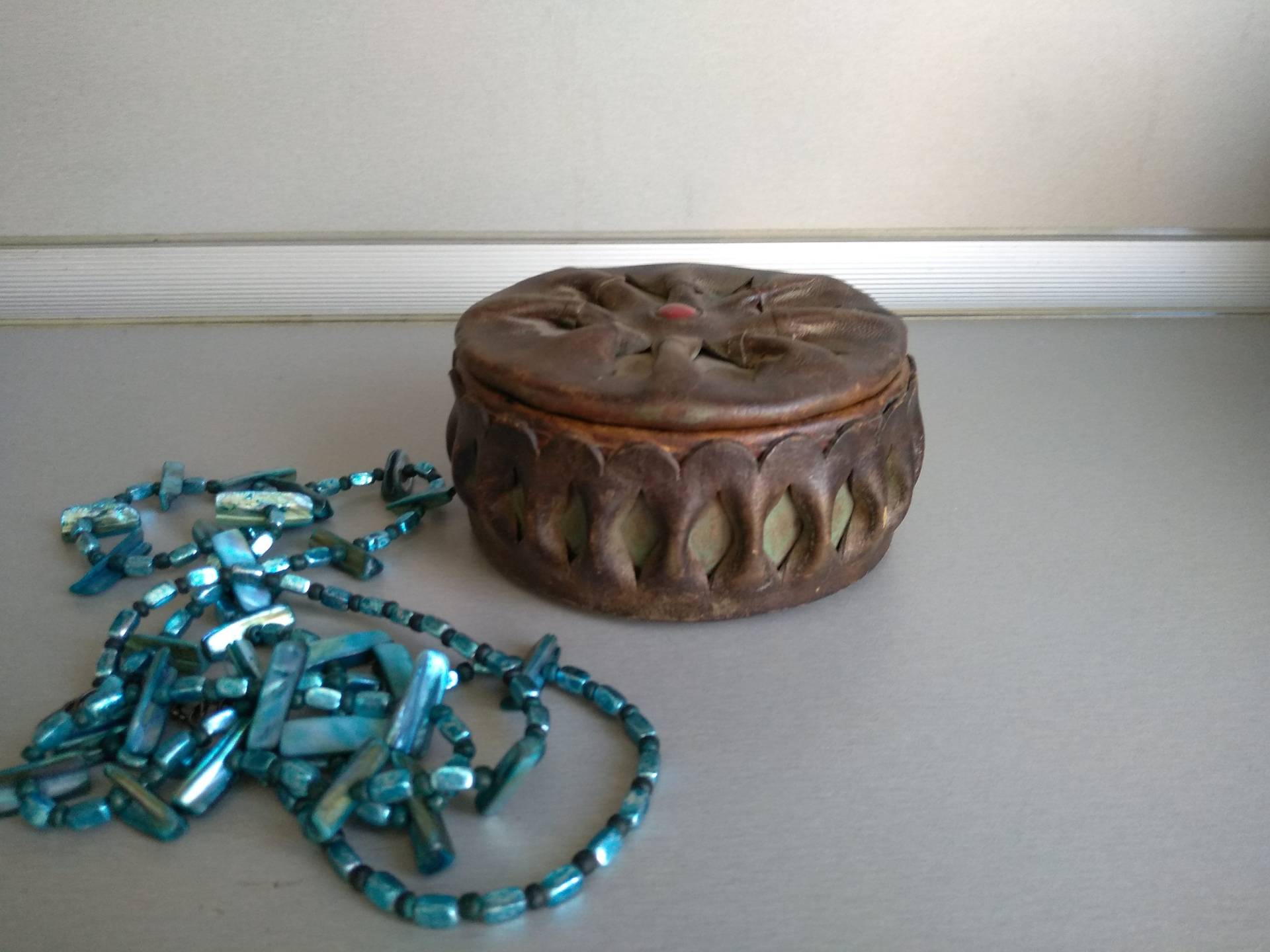 Vintage Echtleder Box - Leder Trinket Schmuck Echt Memory Vintage Echtleder Box - Leder Trinket Schmuck Echt Memory von TheVINTAGEShopBG