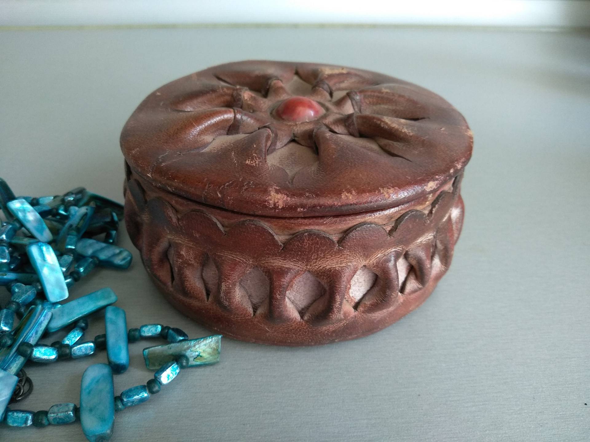 Vintage Echtleder Box - Leder Trinket Schmuck Echt Memory Vintage Echtleder Box - Leder Trinket Schmuck Echt Memory von TheVINTAGEShopBG