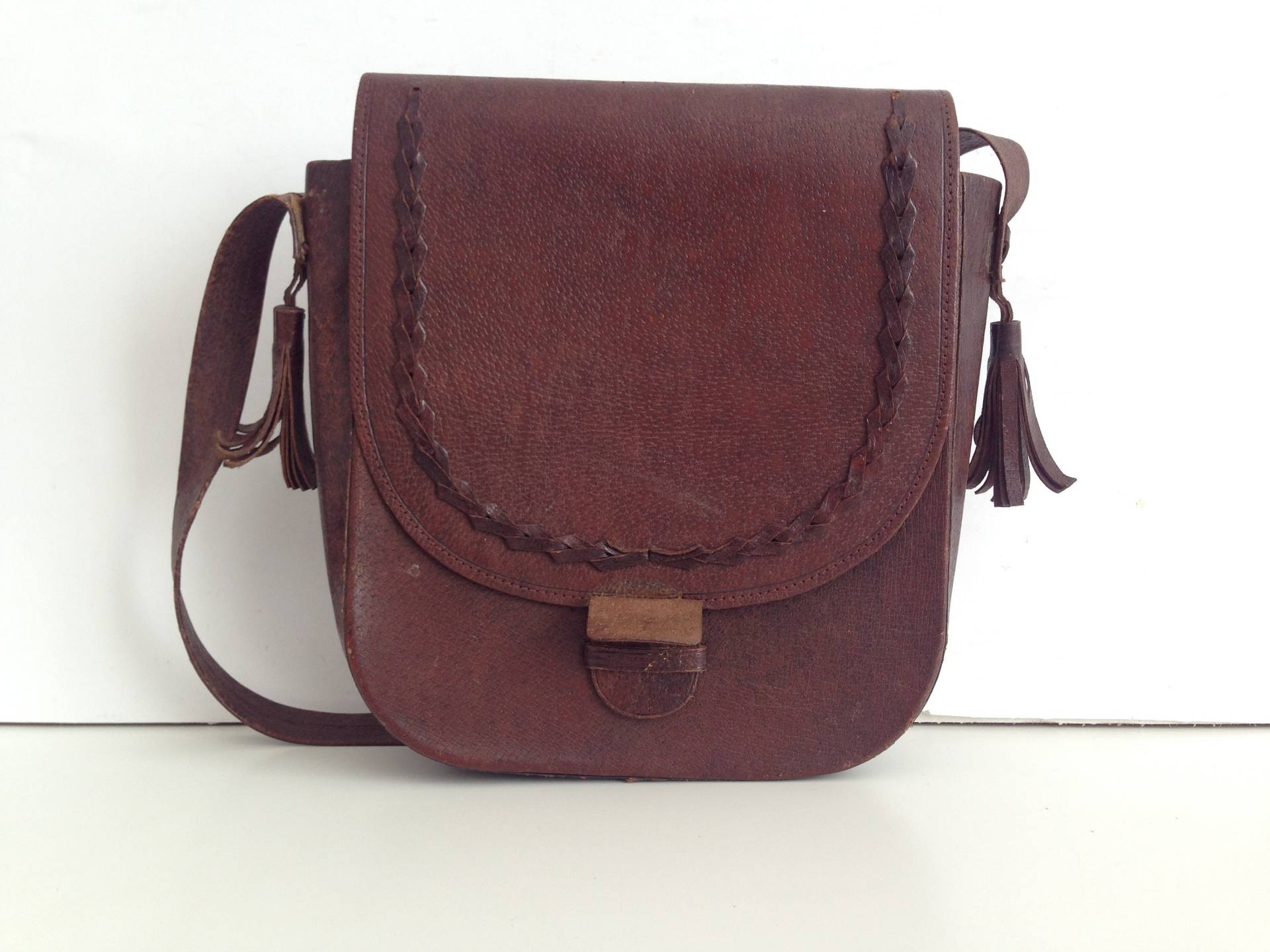 Vintage Echtleder Tasche - Retro Ledertasche Alte Aus 70' Braune Echt Leder Umhängetasche Vintage Echtleder Tasche - Retro Ledertasche Alte Aus 70' Braune Echt Leder Umhängetasche von TheVINTAGEShopBG